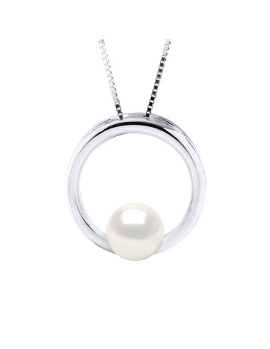 wk Collier Maille Vénitienne Argent 925 - Perle Eau Douce Ronde wk Collier Maille Vénitienne Argent 925 - Perle Eau Douce Ronde