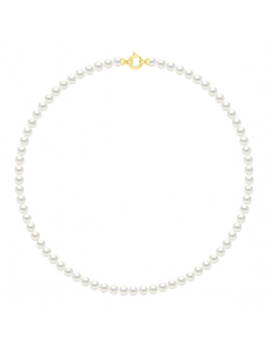 wk Collier Perle de Culture d'Eau Douce Ronde en Or 375 Millièmes