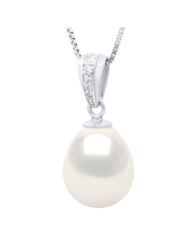 wk Pendentif Sertis Oxydes de Zirconium Eau Douce Poire