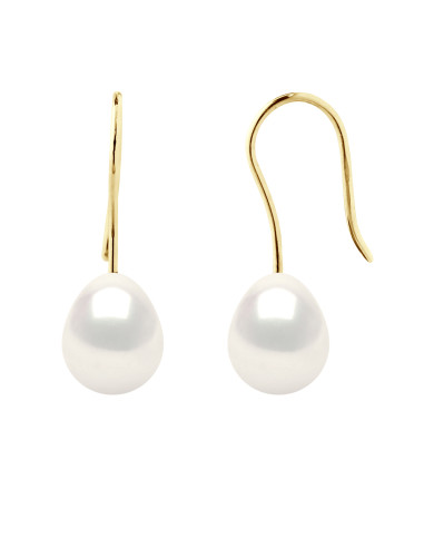 wk Perle Eau Douce Ovale Style Or 750 millièmes - Système crochet