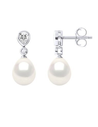 wk Boucles d'Oreilles Argent 925 Millièmes Poires