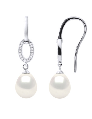 wk Boucles d'Oreilles Argent 925 Millièmes Poires
