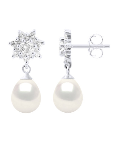 wk Boucles d'Oreilles Argent 925 Millièmes Poires