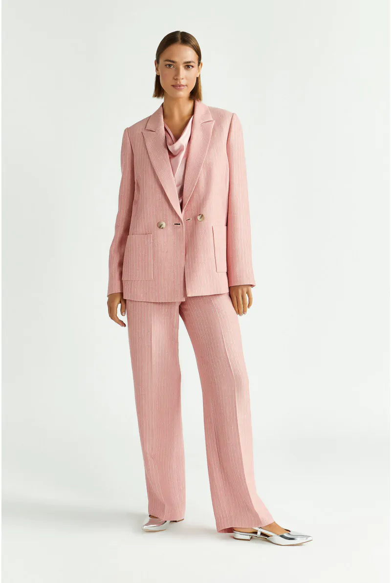 Xandres Blazer Avec Motif Trait De Craie En Lurex 14397-01-5116