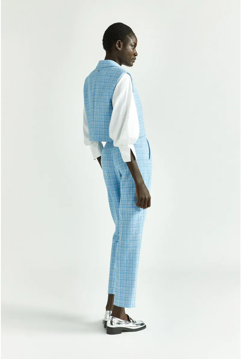 Xandres Blazer Sans Manches à Carreaux 14398-01-2485