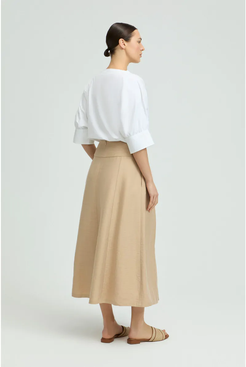 Xandres Blouse à Col Rond En Coton Biologique 29461-01-0160