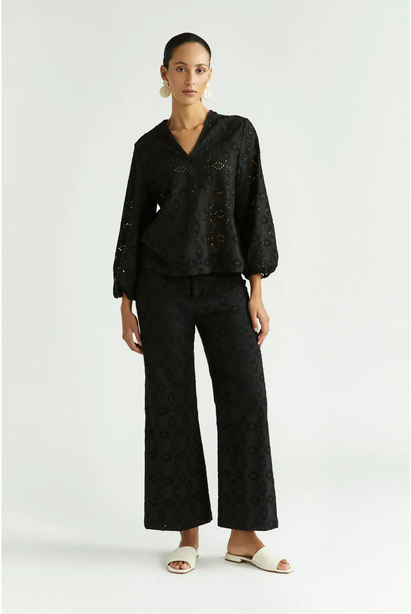 Xandres Blouse Avec Broderie Anglaise 14452-01-0040