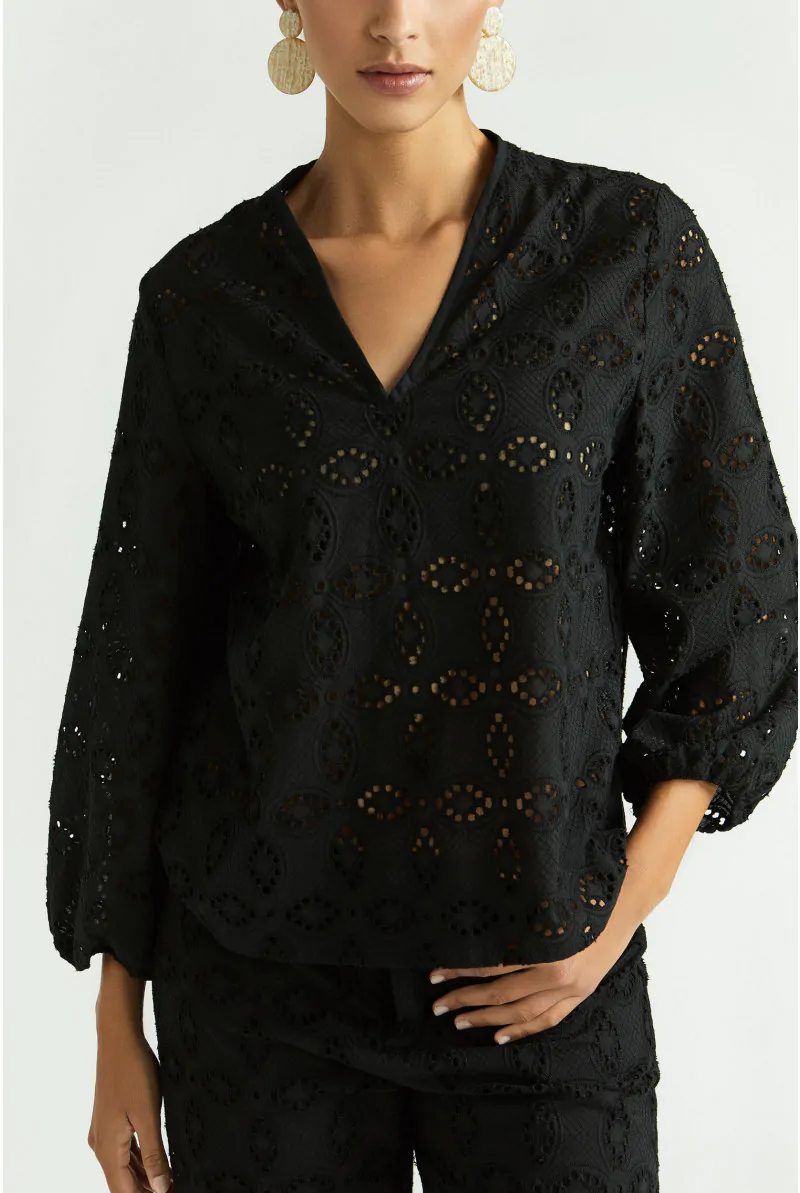 xandres Blouse avec broderie anglaise 14452-01-0040