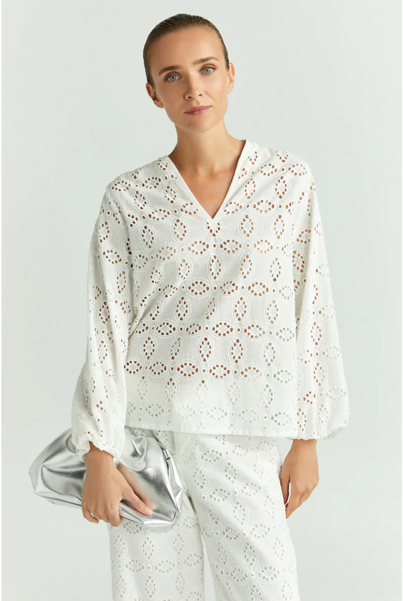 xandres Blouse avec broderie anglaise 14452-01-1840