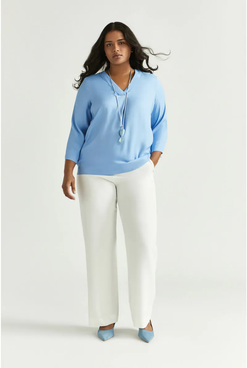 Xandres Blouse Fluide à Encolure En V 82015-01-2480