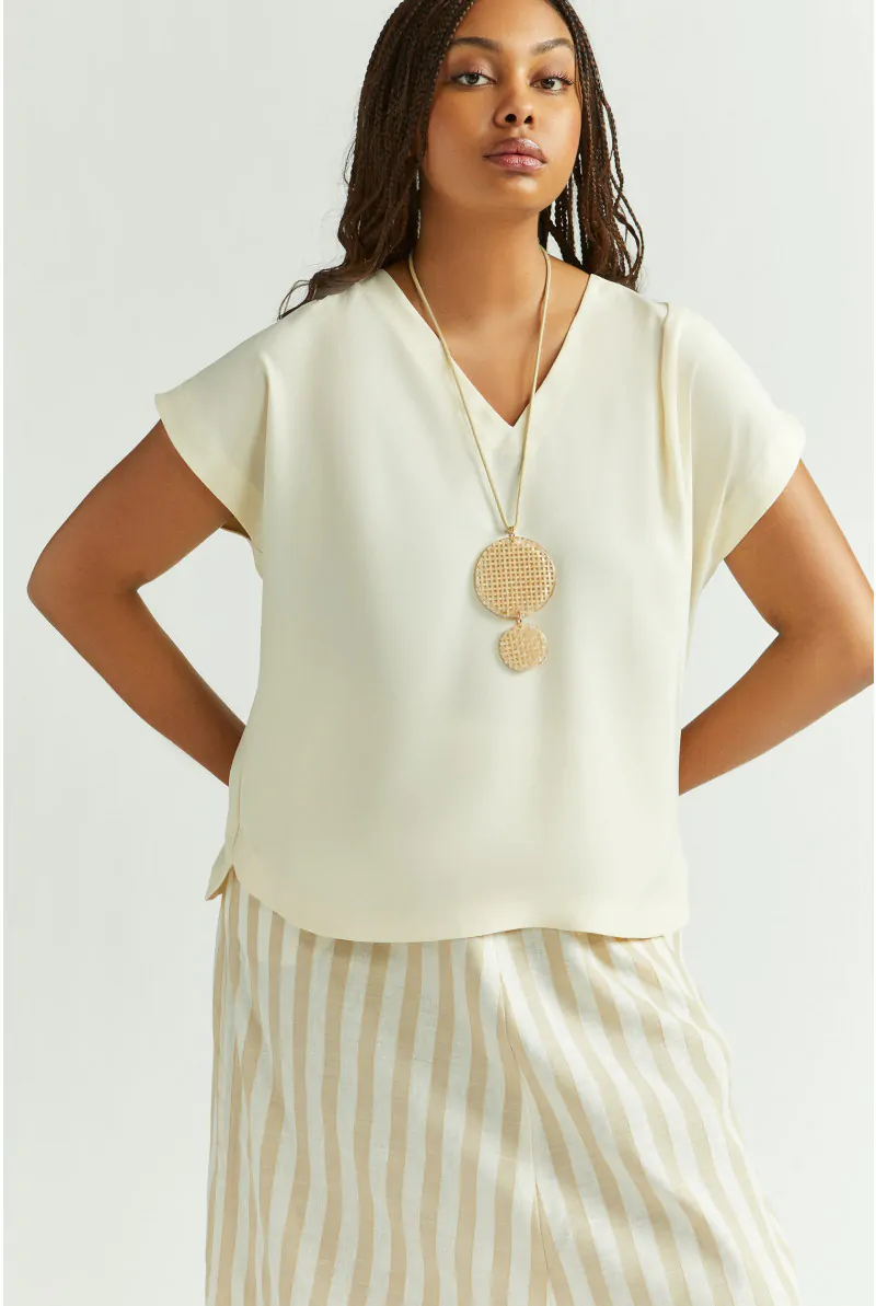 Xandres Blouse Sans Manches à Encolure En V 61117-02-1841