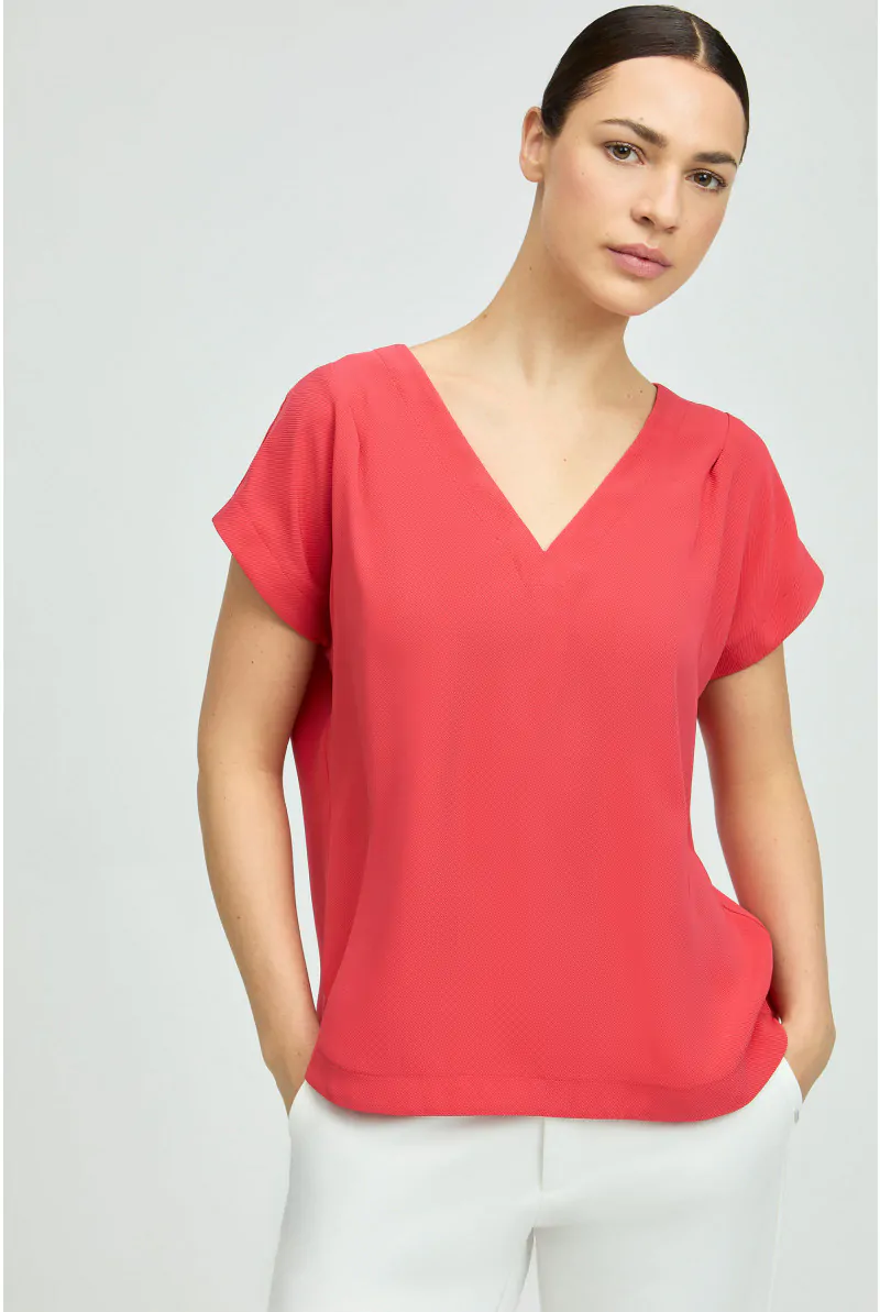 xandres Blouse sans manches à encolure en V 61117-02-2690