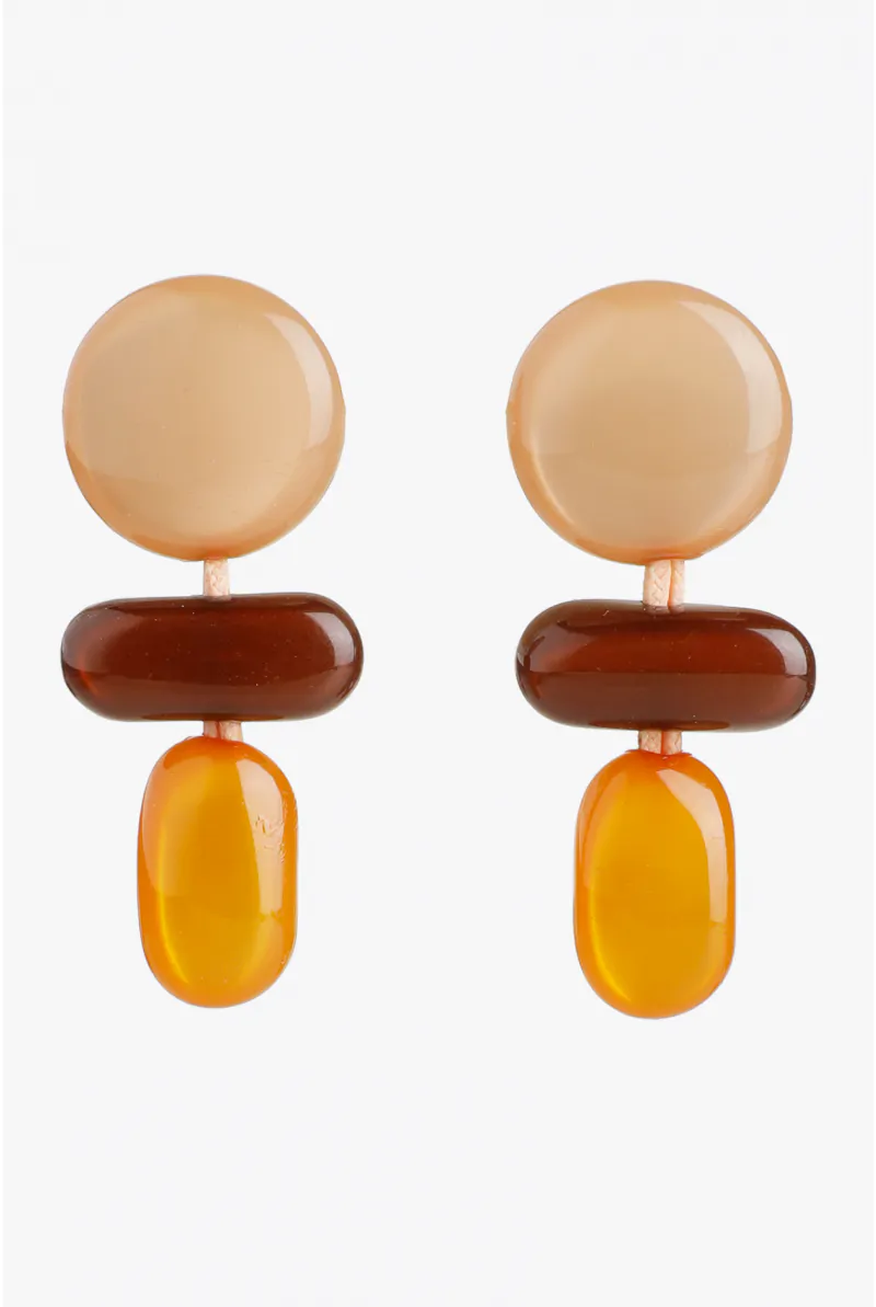 xandres Boucles d’oreilles avec pendentif en trois parties 61351-01-8010