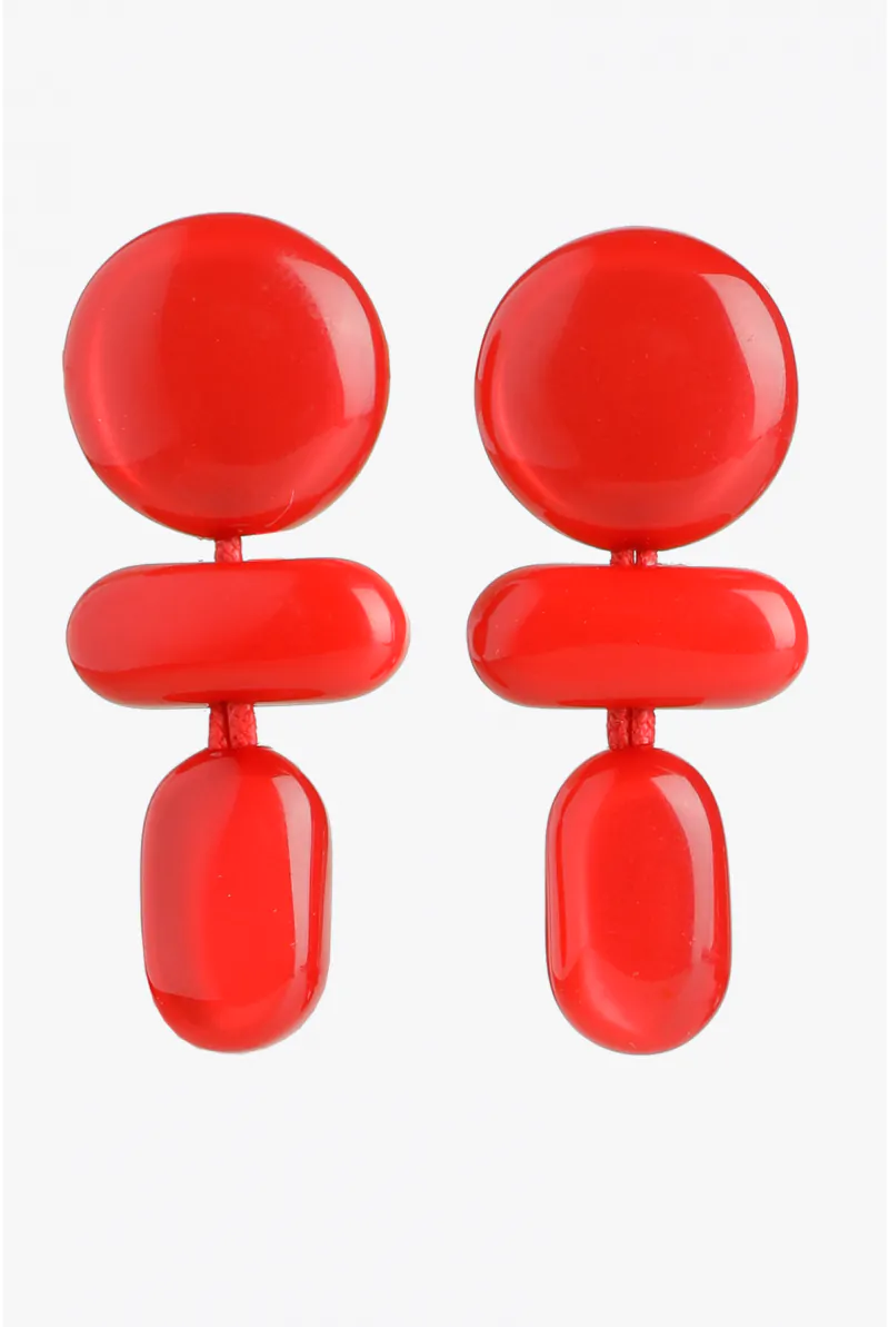 xandres Boucles d’oreilles avec pendentif en trois parties 61351-01-2490