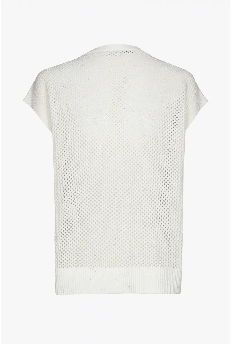 Xandres Débardeur Sans Manches à Maille Ajourée 29234-01-1846