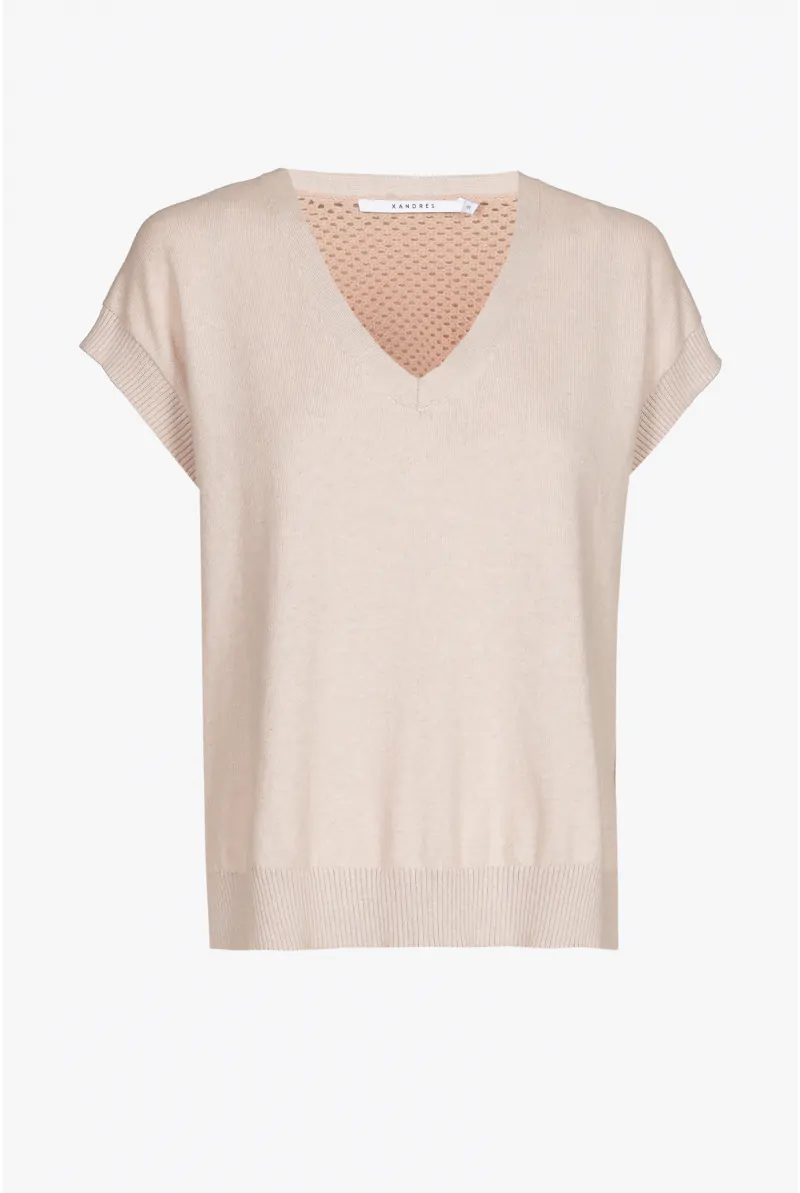 xandres Débardeur sans manches à maille ajourée 29234-01-8376