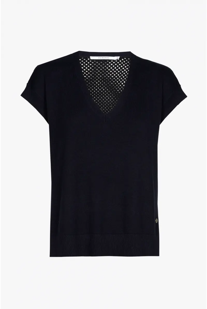 xandres Débardeur sans manches à maille ajourée 29234-01-8806