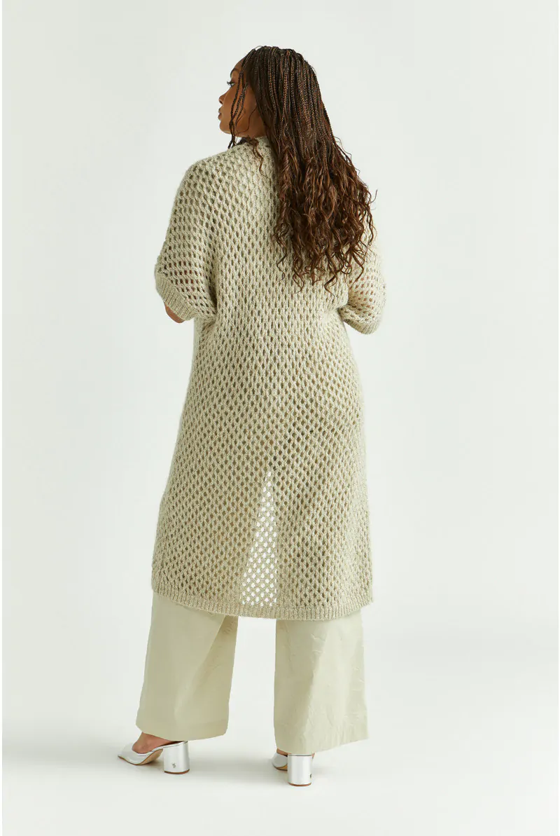 Xandres Gilet Kimono Long En Laine D’alpaga 29244-01-3491