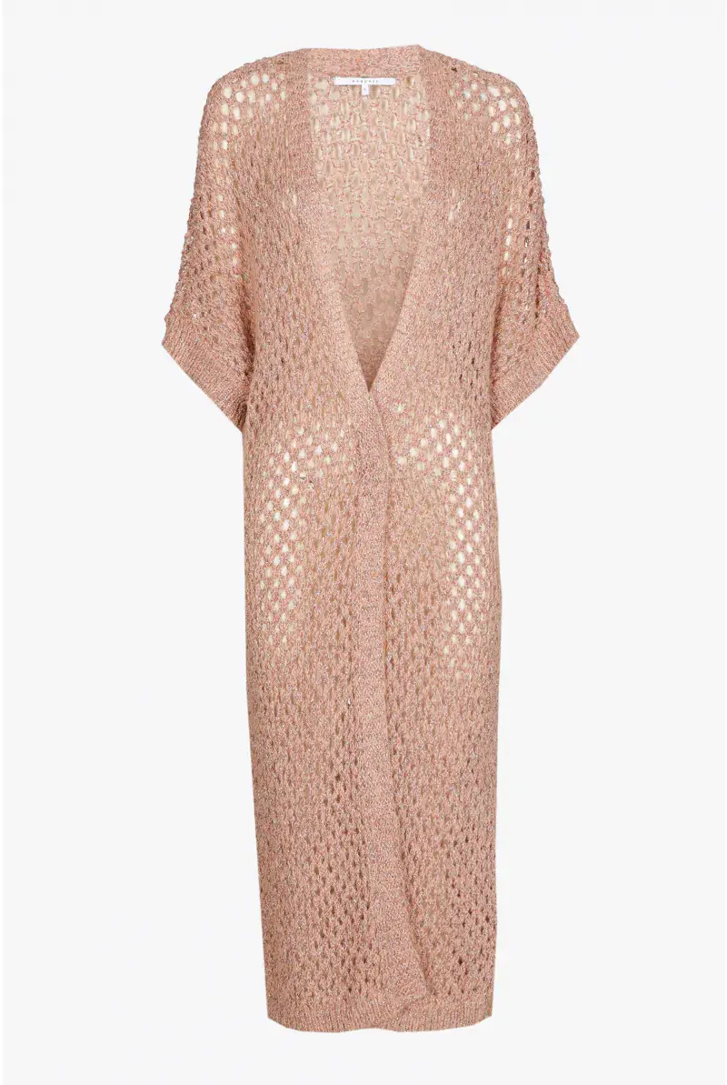 xandres Gilet kimono long en laine d’alpaga 29244-01-5111