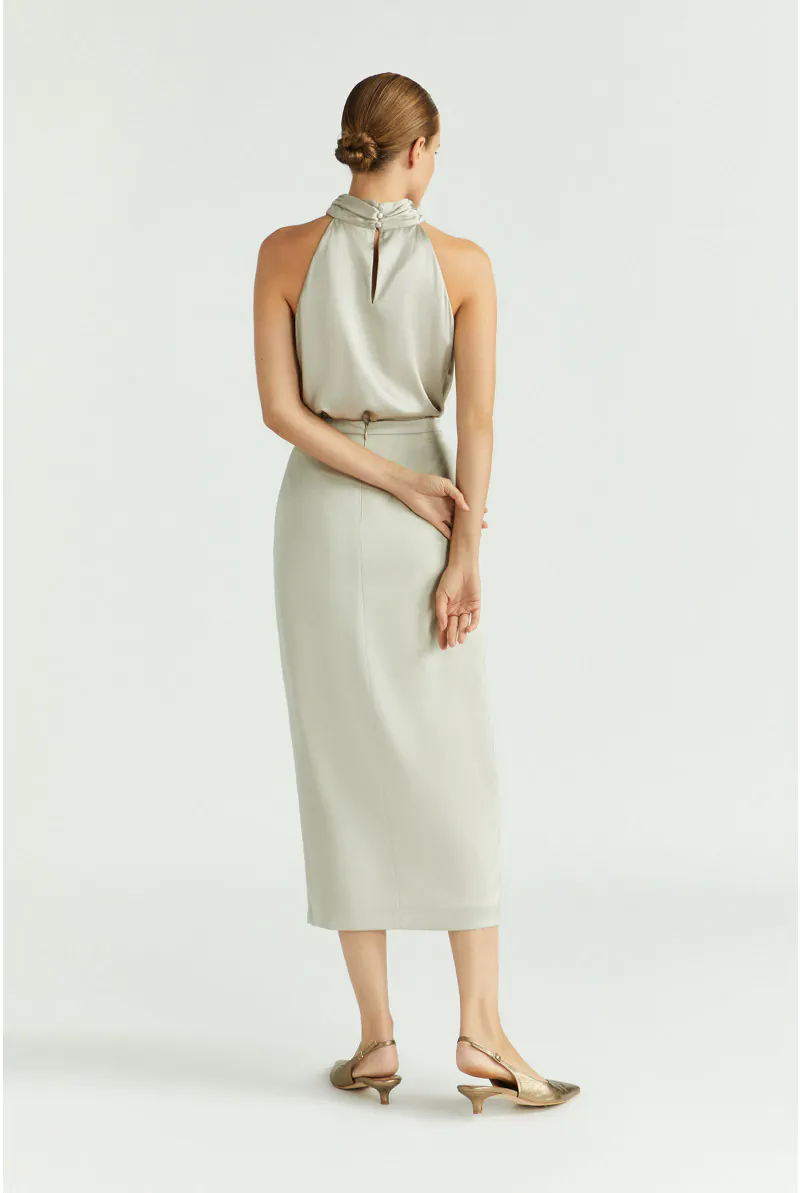 Xandres Jupe Crayon En Tissu Brillant 14436-01-1100