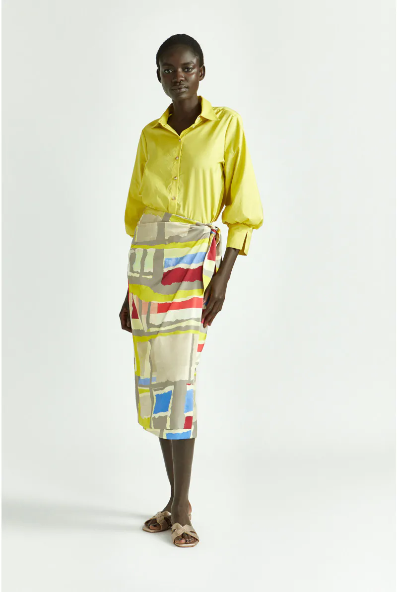 Xandres Jupe Portefeuille à Imprimé Coloré 61250-01-9996