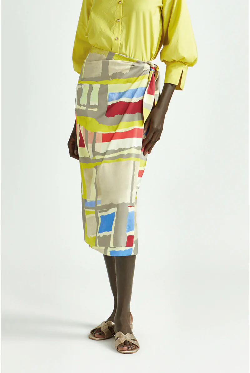 xandres Jupe portefeuille à imprimé coloré 61250-01-9996