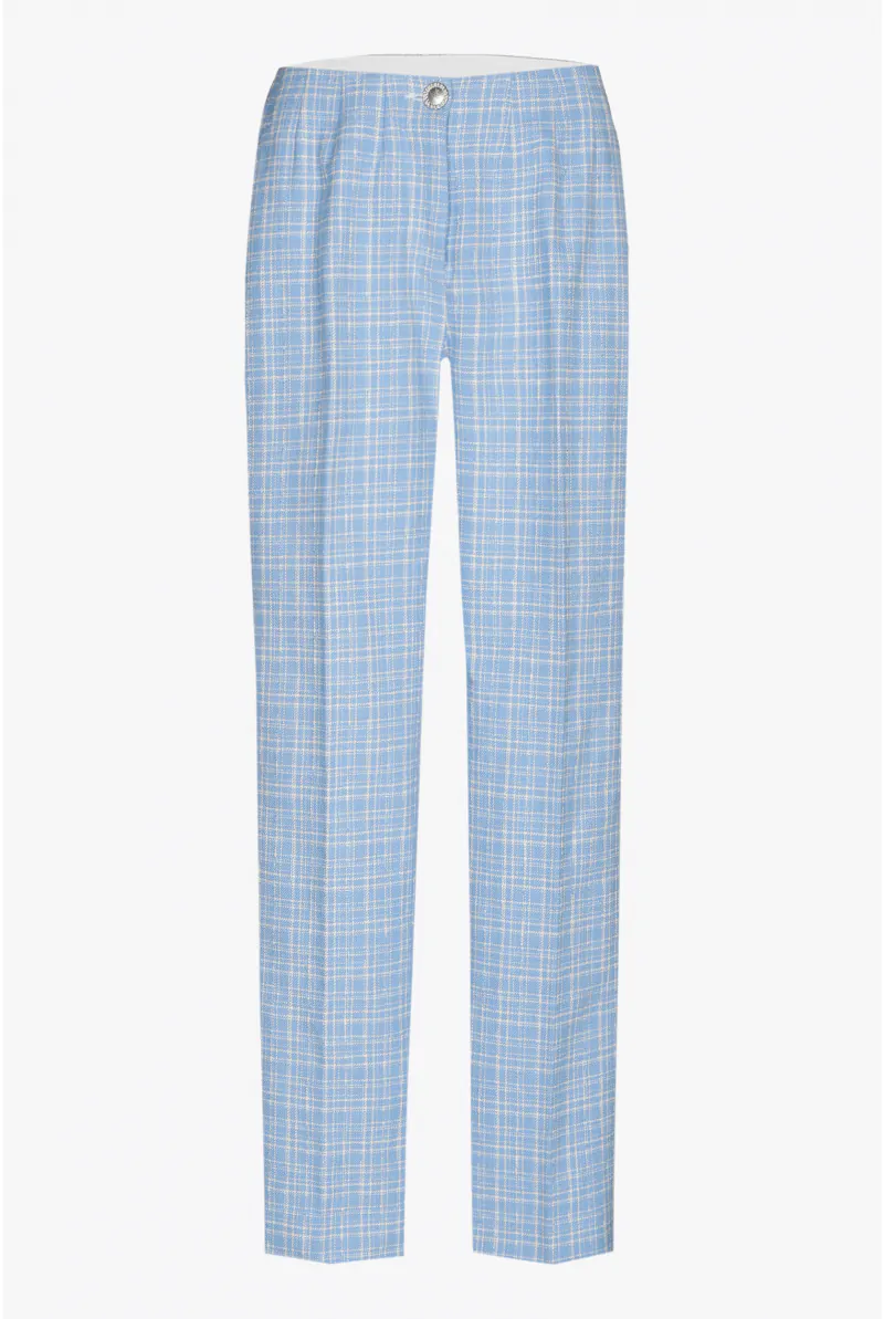 Xandres Pantalon à Carreaux à Jambes étroites 14371-02-2485