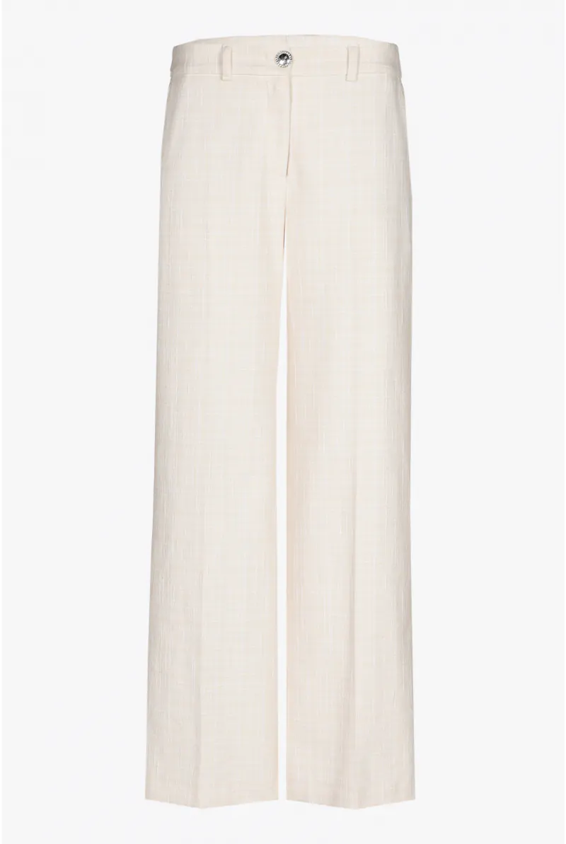 Xandres Pantalon à Carreaux à Jambes Larges 14276-12-1846