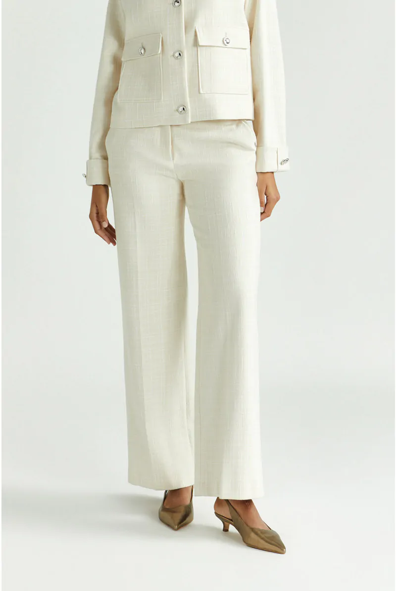 xandres Pantalon à carreaux à jambes larges 14276-12-1846