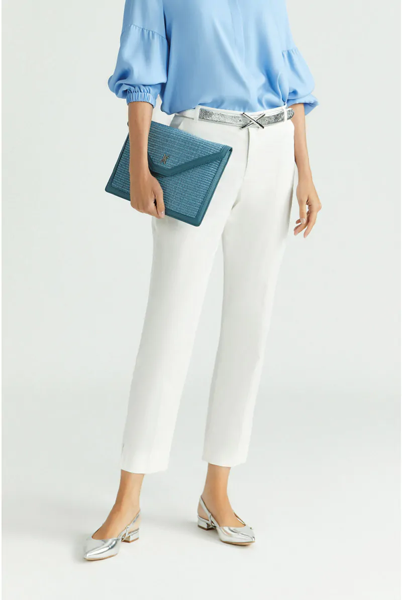 xandres Pantalon à jambes étroites en coton 14263-03-1840