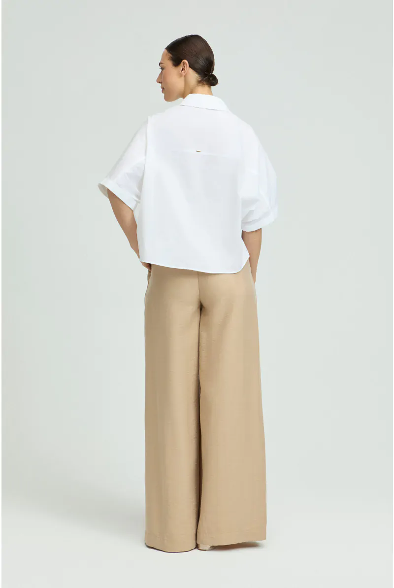 Xandres Pantalon à Jambes Larges Arborant Un Pli Marqué 61483-01-0010