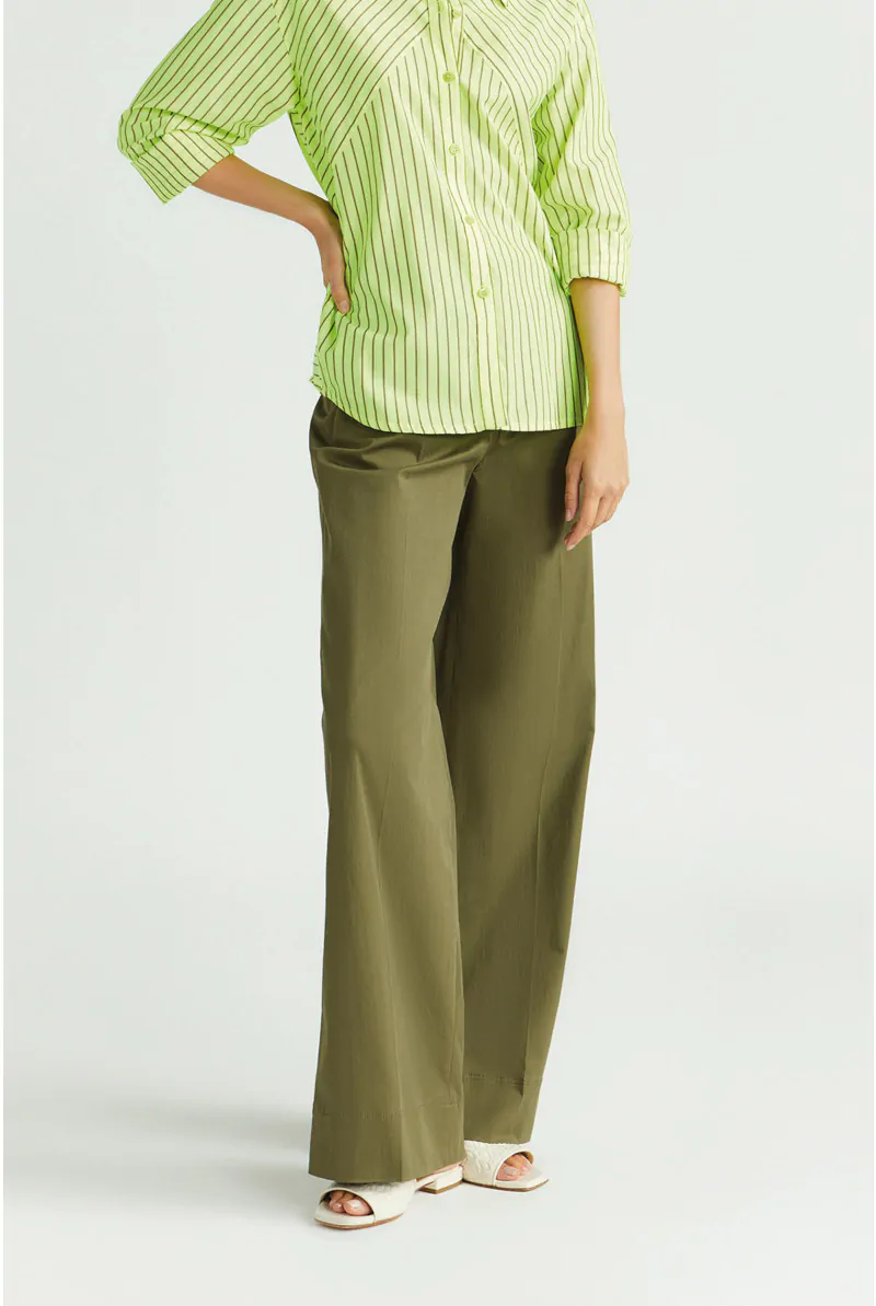 xandres Pantalon à jambes larges en coton 14402-01-1150