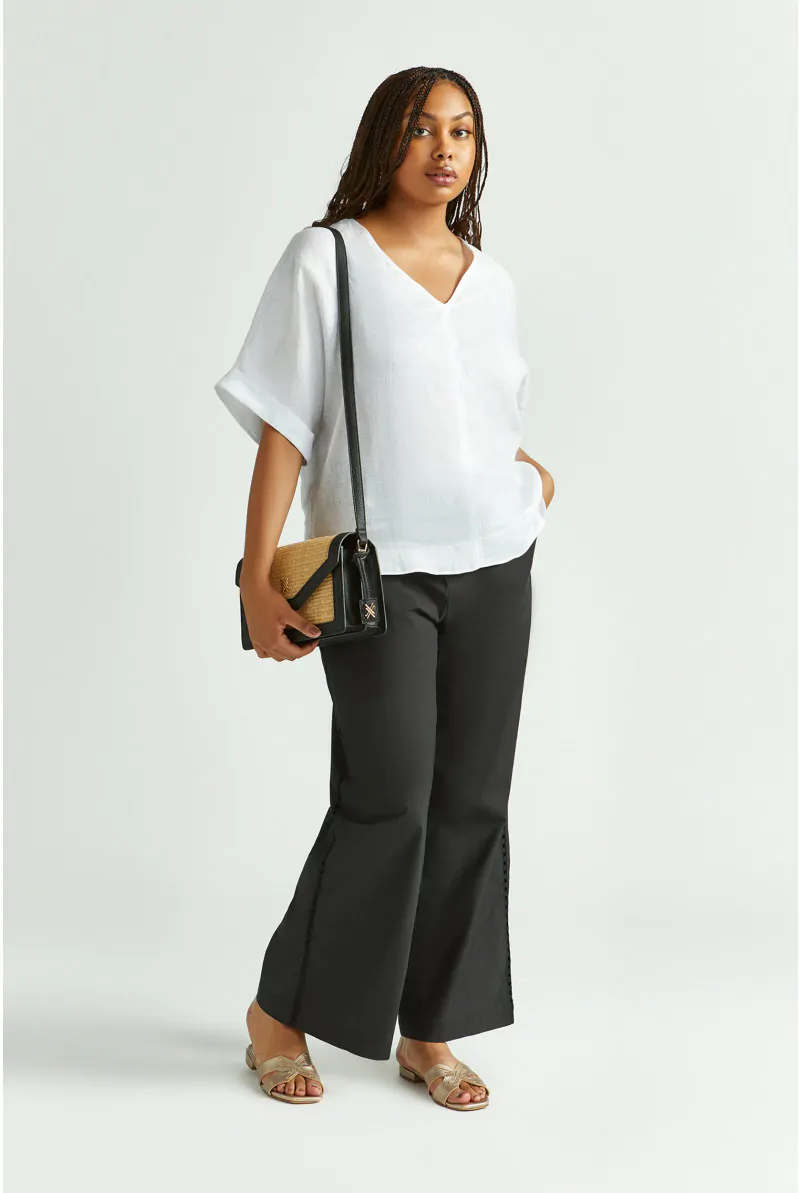 Xandres Pantalon Ample Avec Entre-deux 61285-01-0040