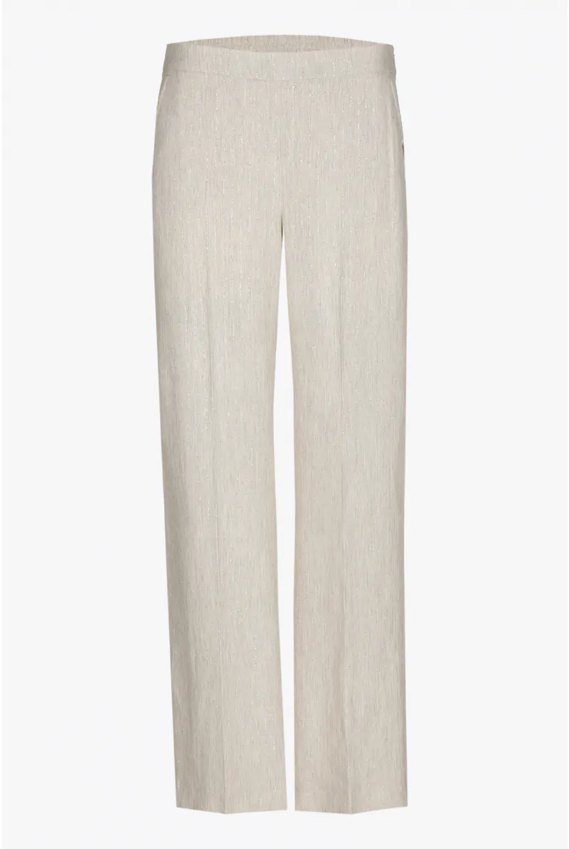 Xandres Pantalon Avec Motif Trait De Craie En Lurex 61298-01-3496