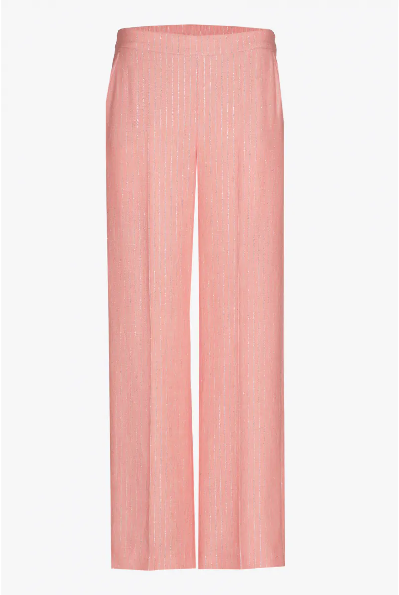 Xandres Pantalon Avec Motif Trait De Craie En Lurex 61298-01-5116