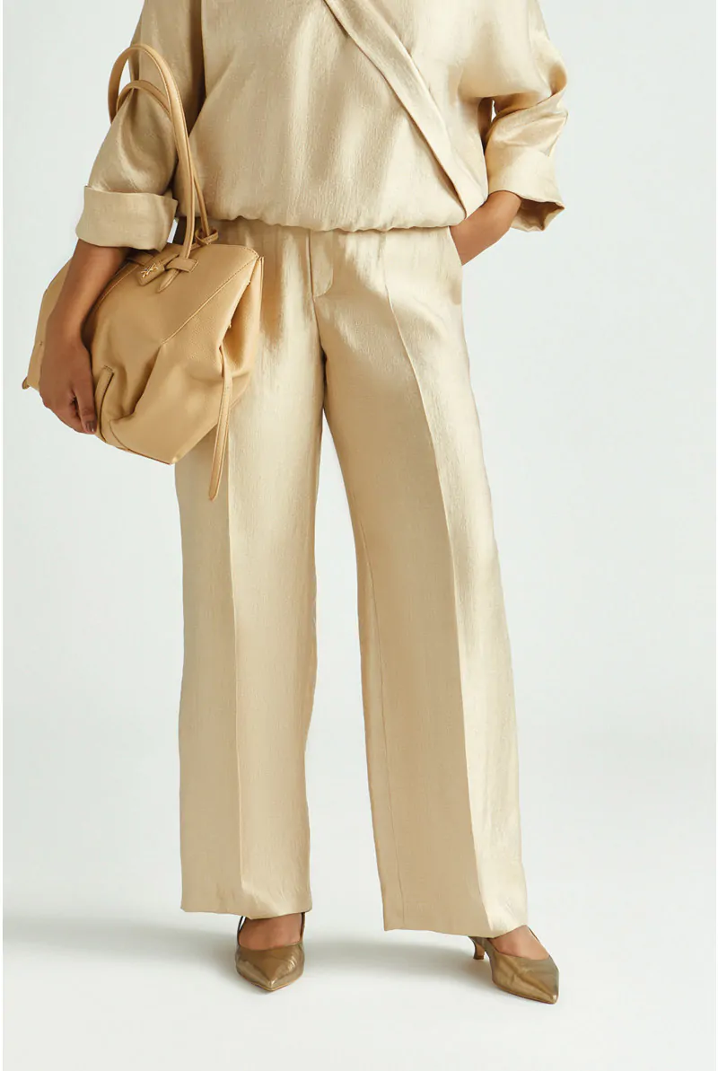 xandres Pantalon brillant à jambes larges 82017-01-8370