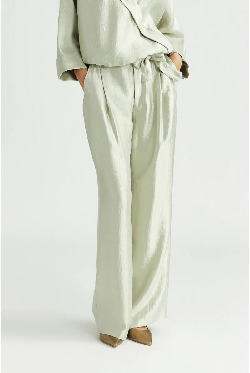 xandres Pantalon brillant à pli marqué 14366-02-3491