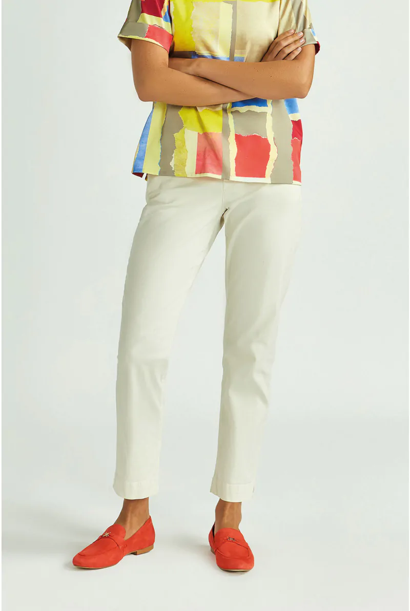 xandres Pantalon doux à jambes larges 61238-01-1840