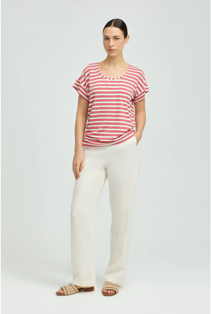 xandres Pantalon en lin à jambes droites 14333-03-0620