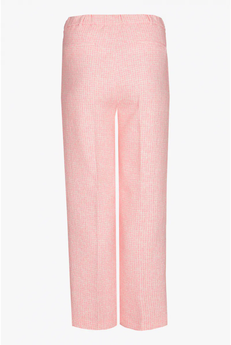 Xandres Pantalon En Seersucker à Jambes Larges 81984-04-5116