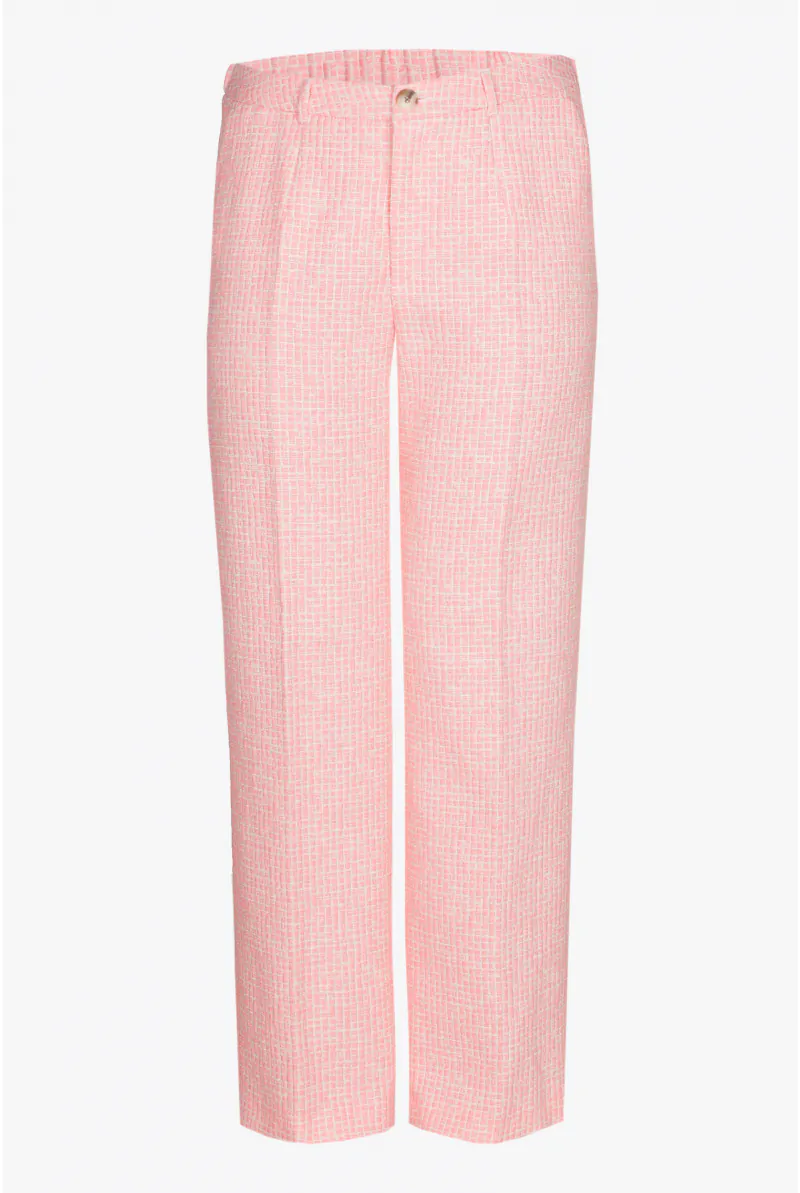 xandres Pantalon en seersucker à jambes larges 81984-04-5116