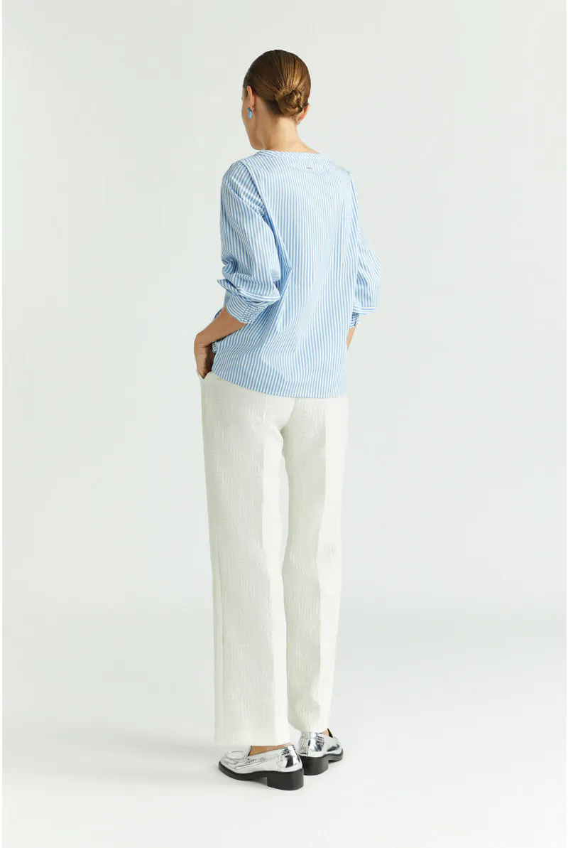 Xandres Pantalon En Seersucker Structuré 14298-04-1846