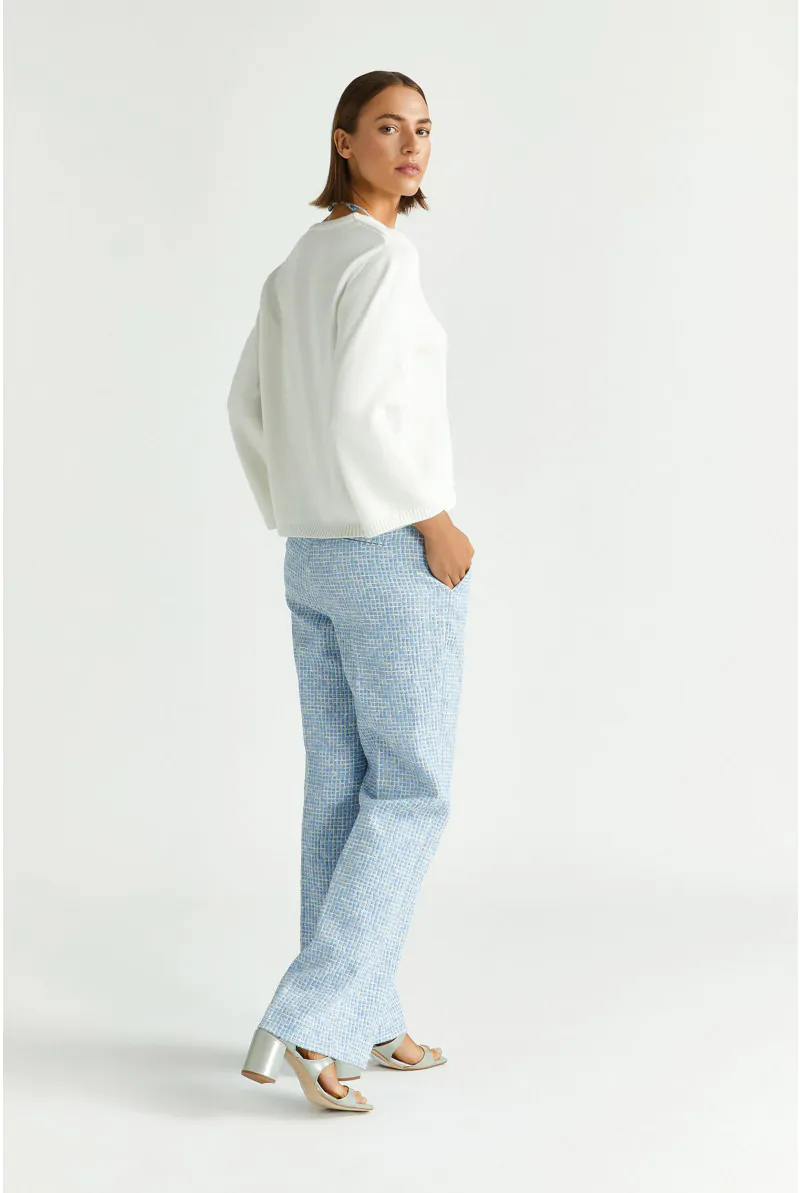 Xandres Pantalon En Seersucker Structuré 14298-04-3040