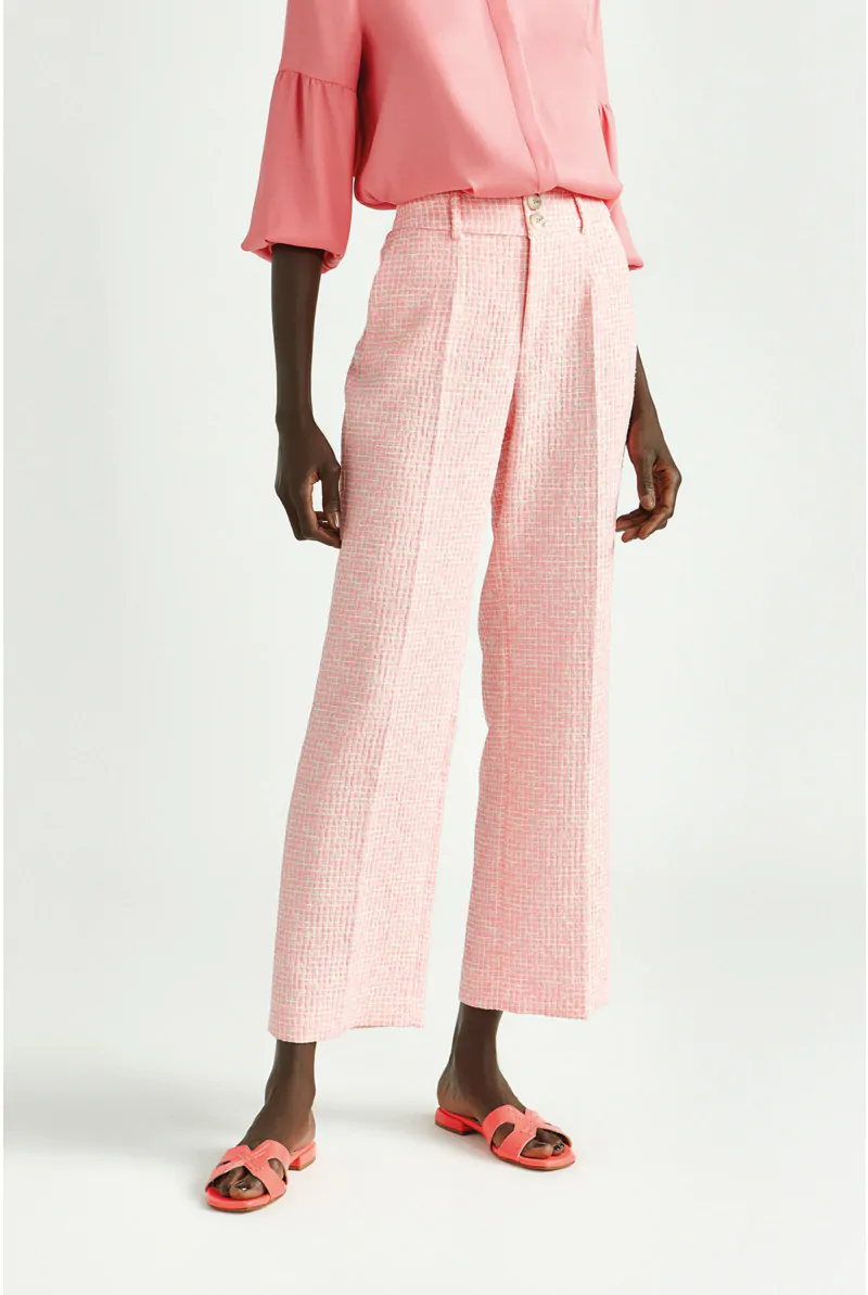 xandres Pantalon en seersucker structuré 14298-04-5116