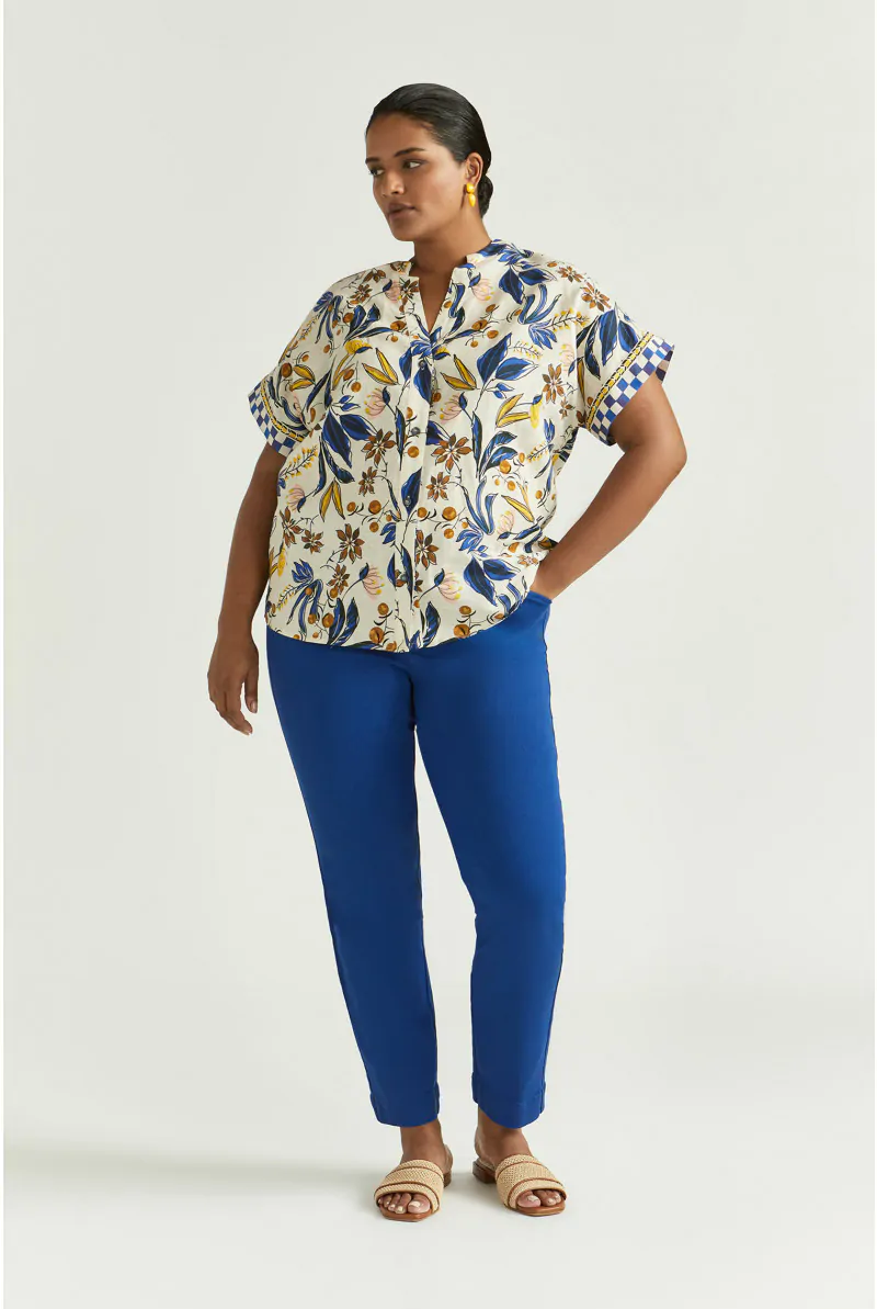 Xandres Pantalon Estival à Jambes étroites 61296-01-5160