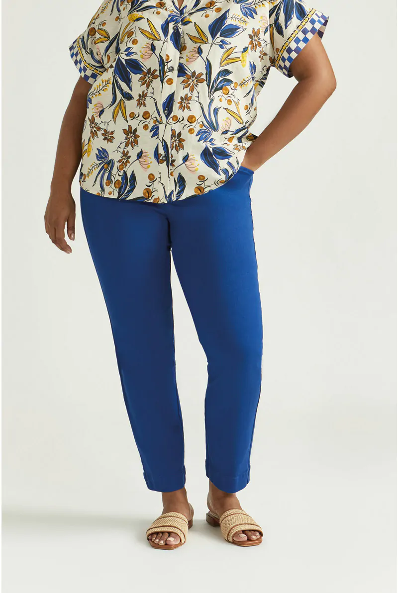 xandres Pantalon estival à jambes étroites 61296-01-5160