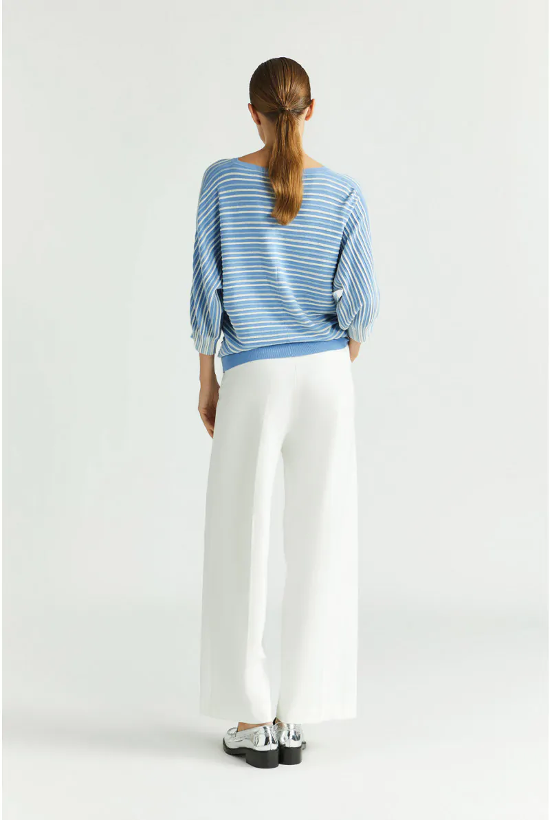 Xandres Pantalon Extensible à Jambes Larges 14290-12-1841