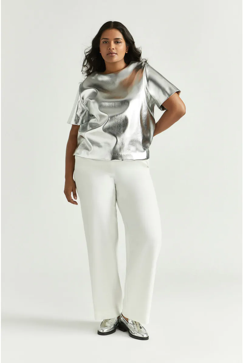 Xandres Pantalon Fluide à Jambes Larges 61110-12-1840