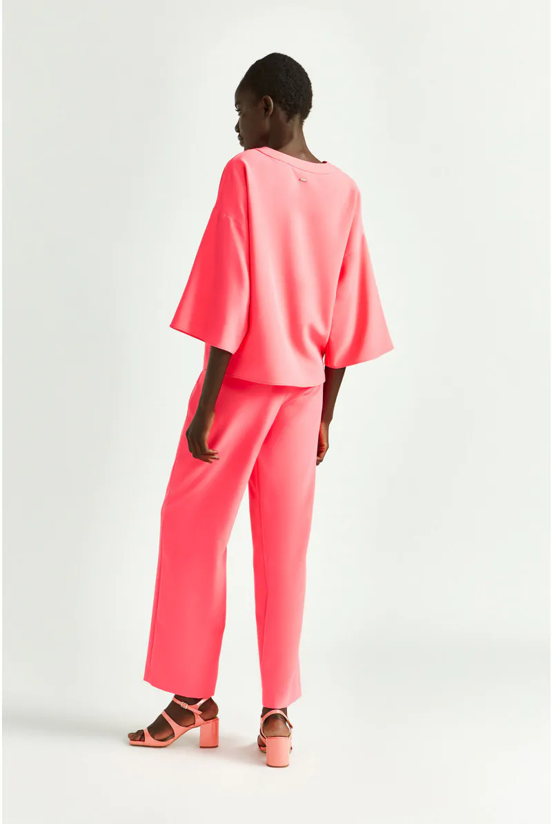 Xandres Pantalon Fluide à Jambes Larges 61110-12-3460