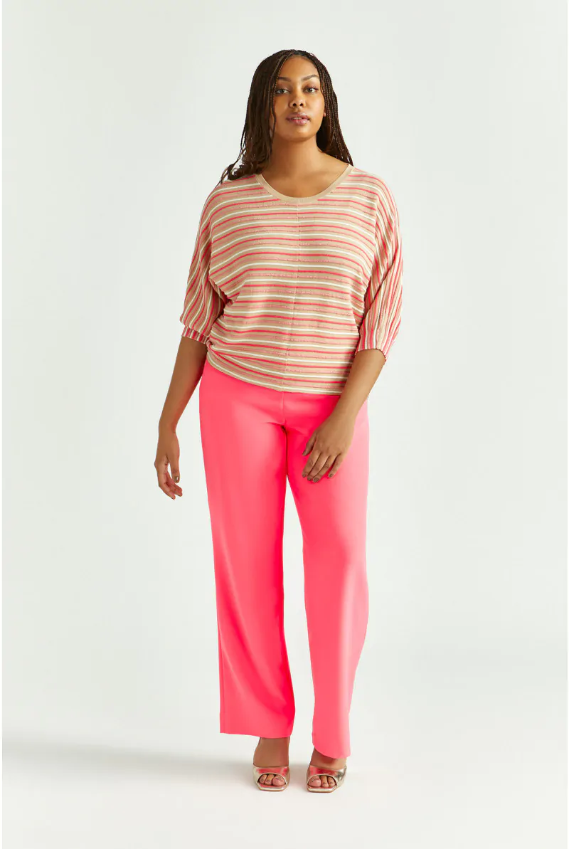 Xandres Pantalon Fluide à Jambes Larges 61110-12-3460